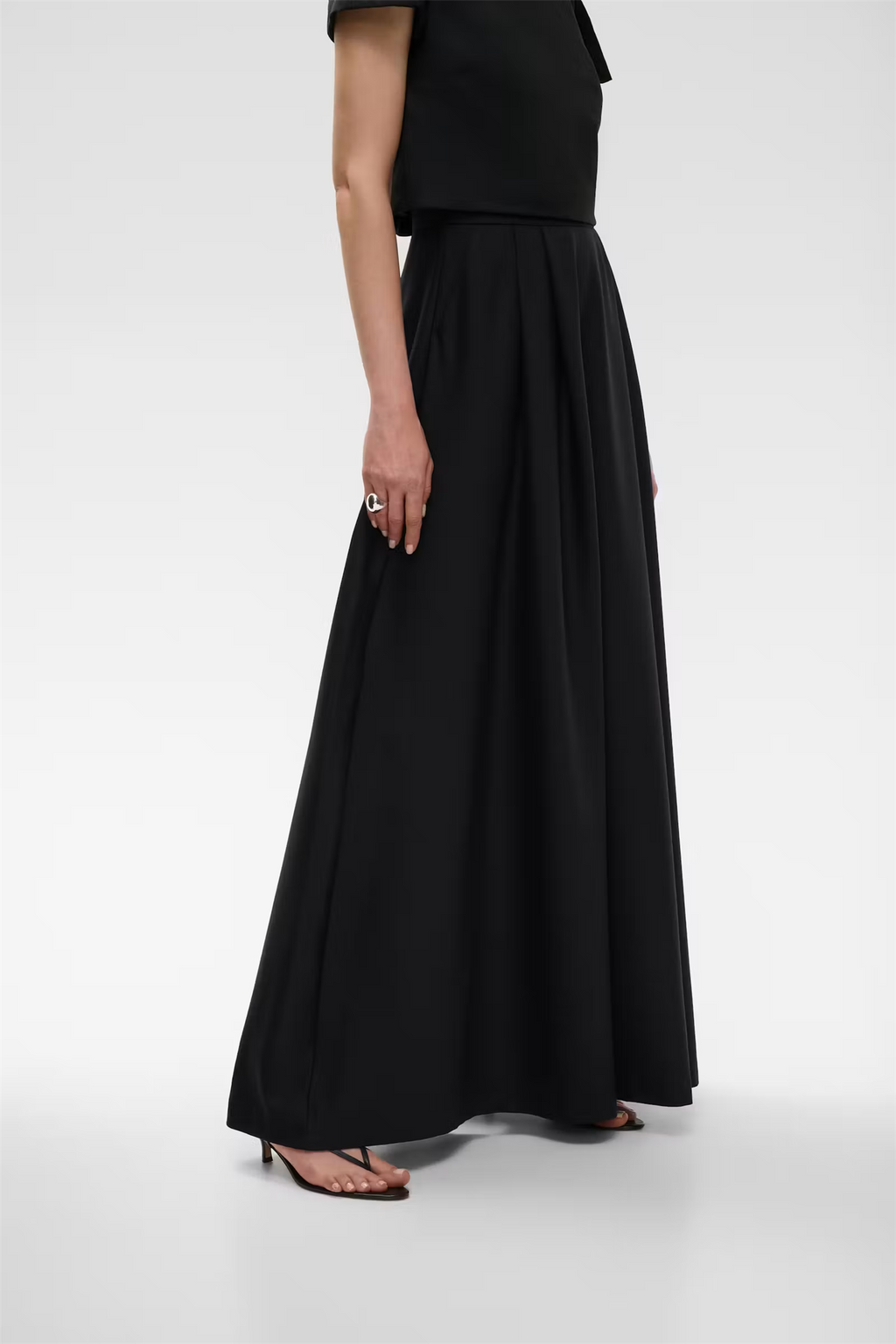 Susanna Wool Blend Skirt Black
