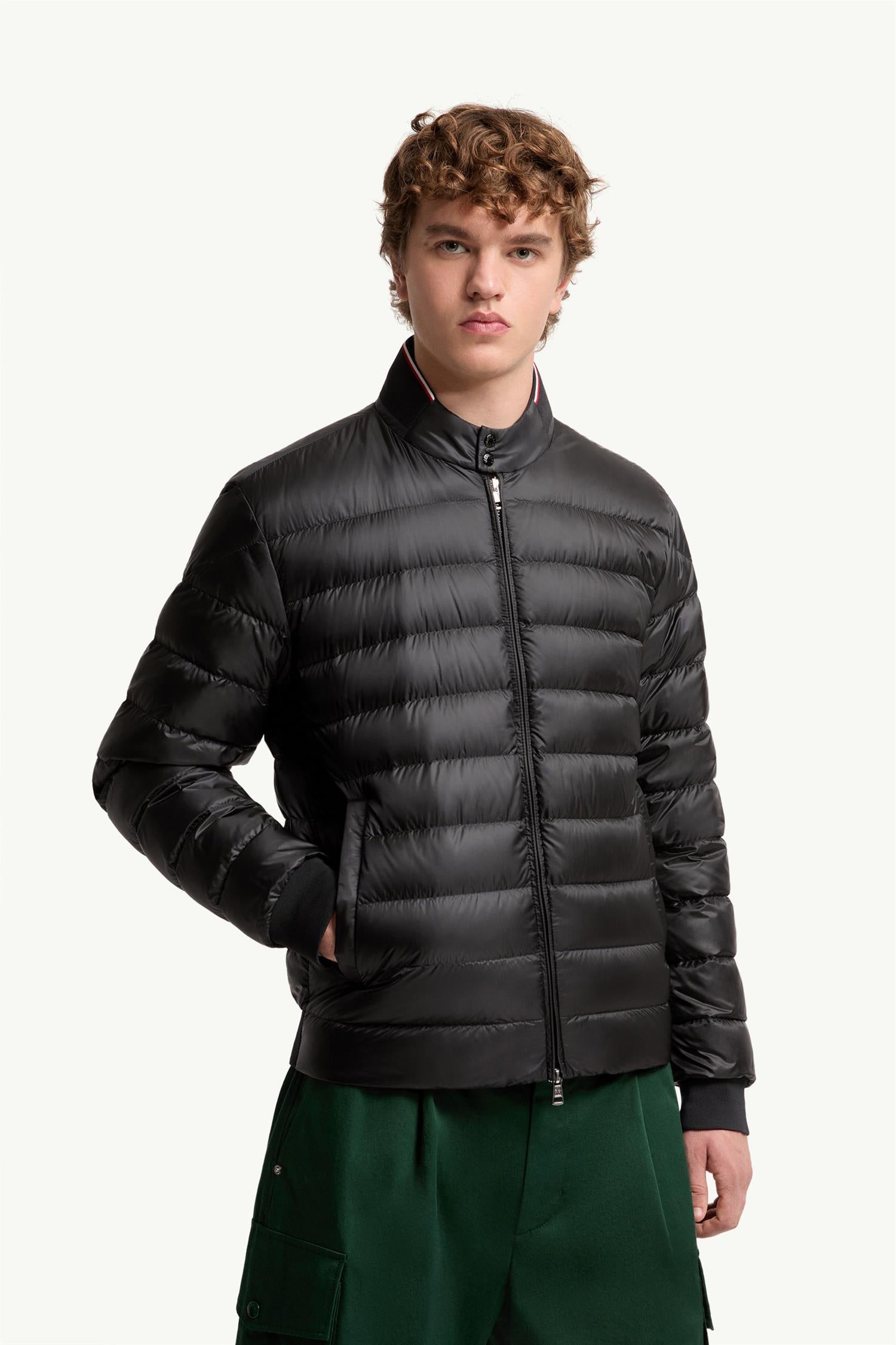 RIGEL Lightweight Down BIKER JACKET BLACK