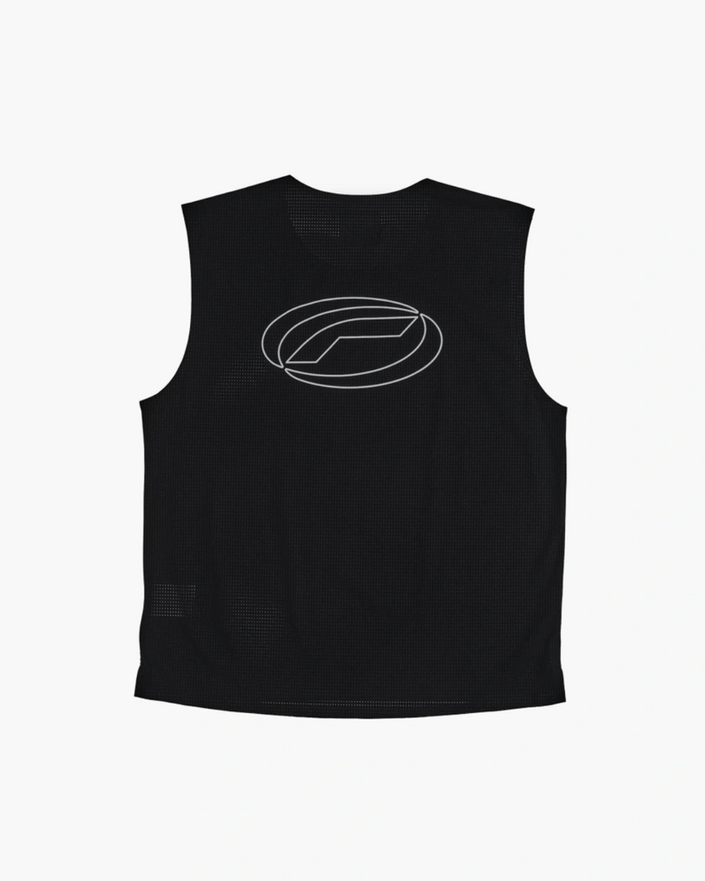 Perforated Crop Tank Top BLACK