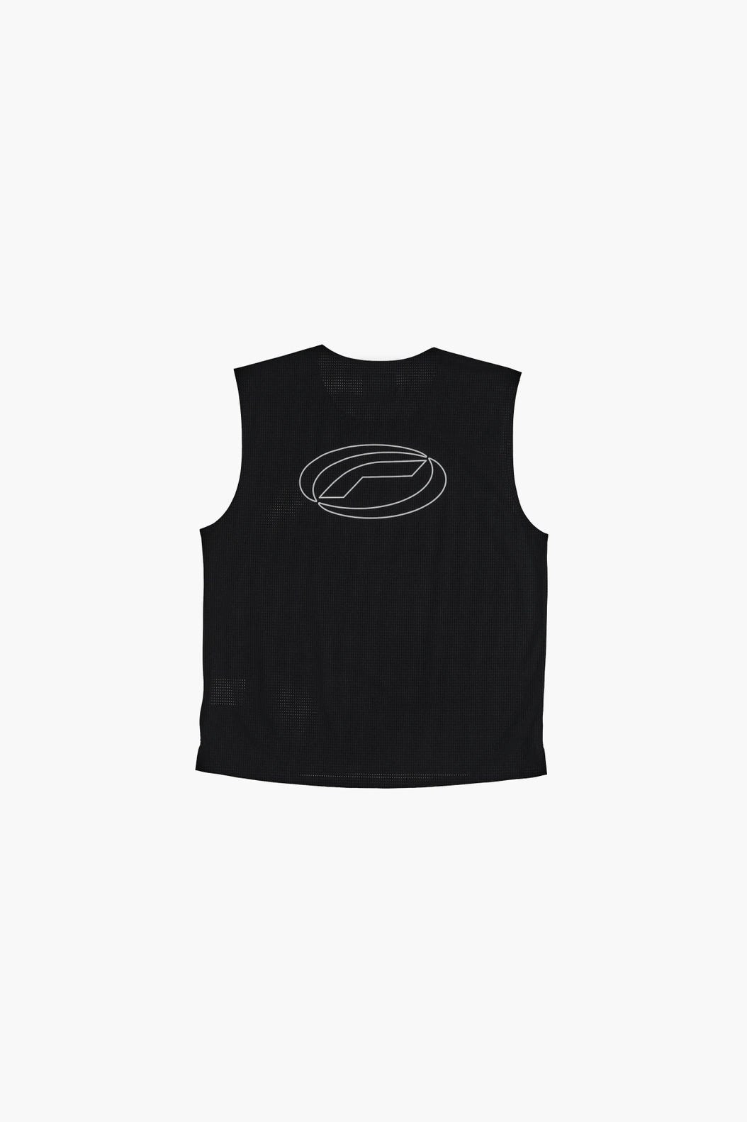 Perforated Crop Tank Top BLACK