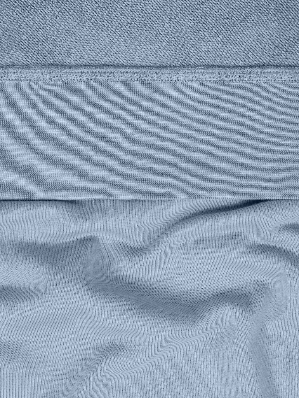 ORGANIC COTTON FLEECE SWEATSHIRT AVIO BLUE