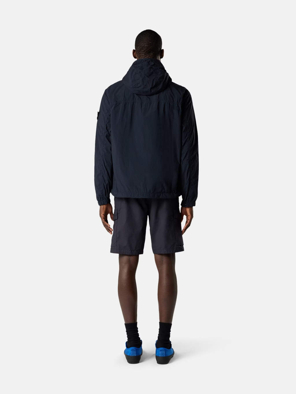 NYLON SMERIGLIATO-TC PARKA JACKET NAVY BLUE