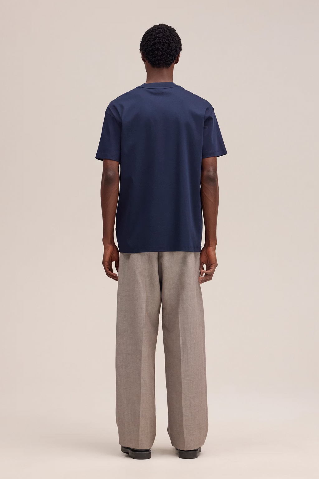 Lionel Mercerized Cotton T-shirt 3525 Navy Blue