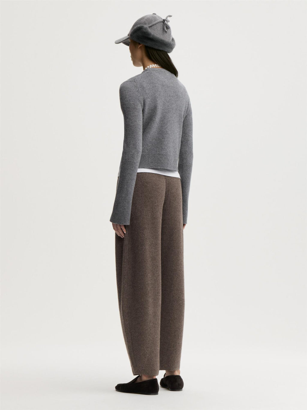 HANNAH Wool Sweater Grey Melange