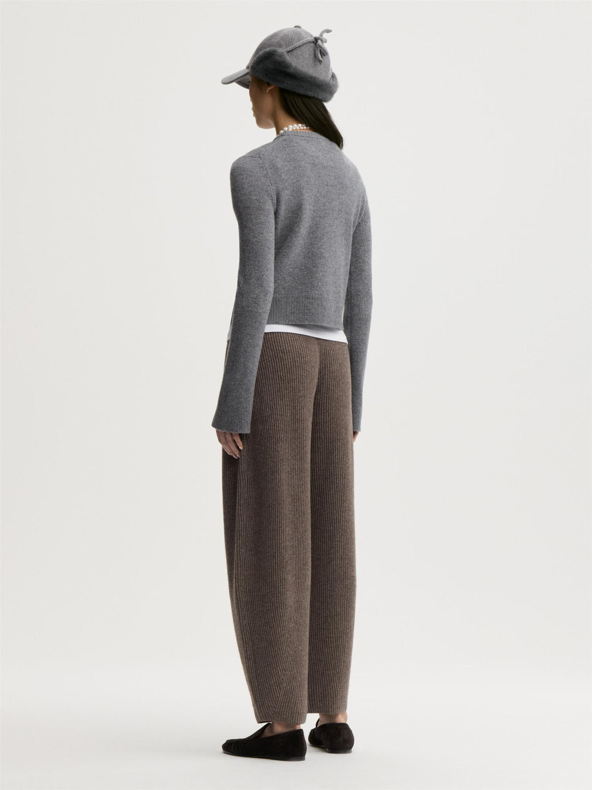 HANNAH Wool Sweater Grey Melange