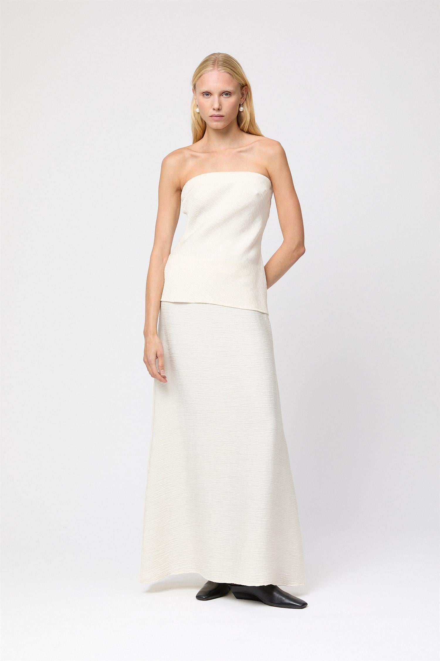 Amara Strapless Top Cream