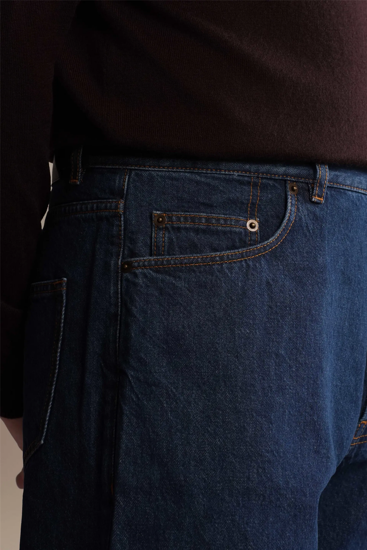 Cavour Regular Straight Leg Jeans Navy