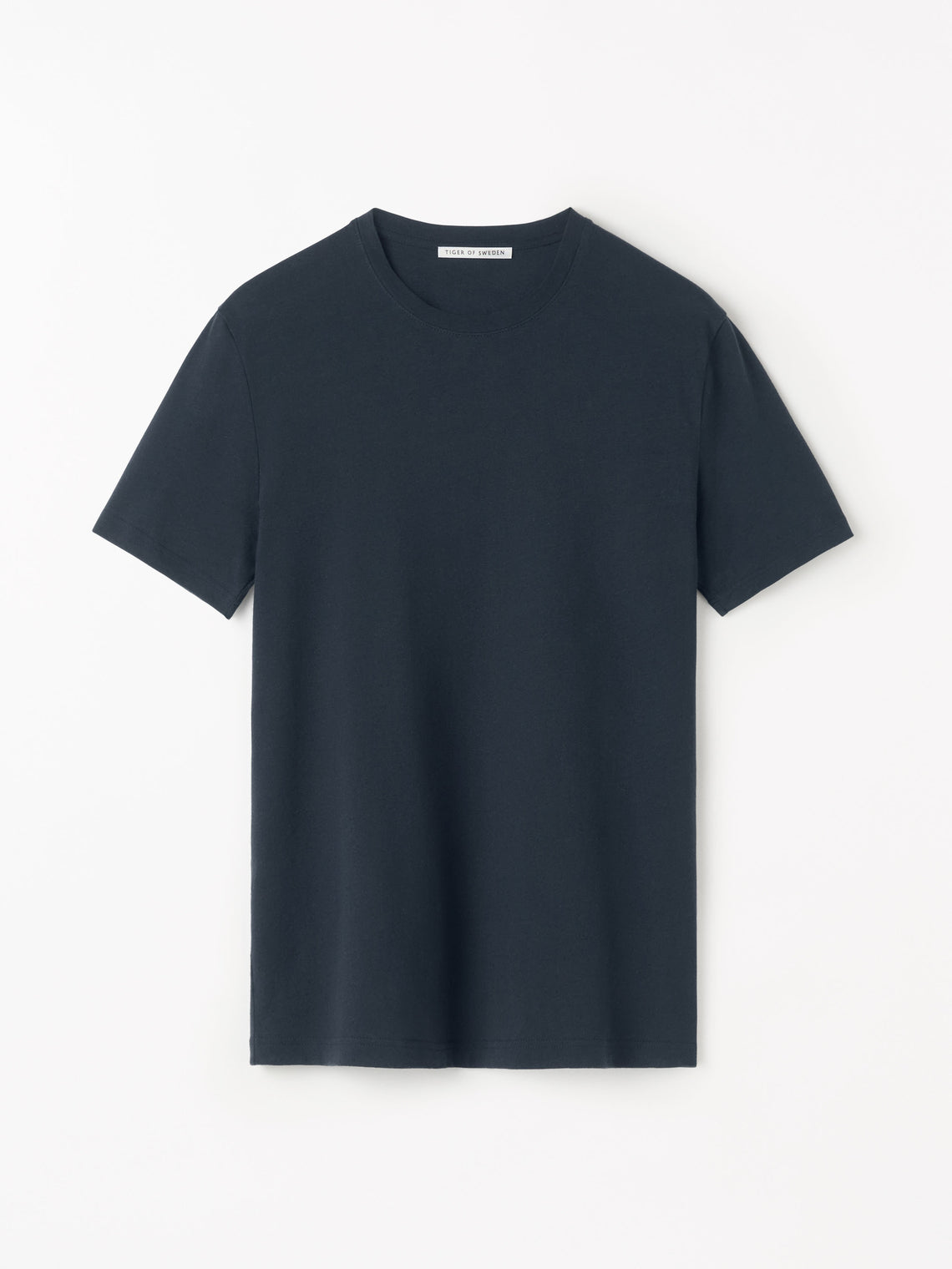 Olaf L Cotton-Linen Blend T-shirt Dark Blue