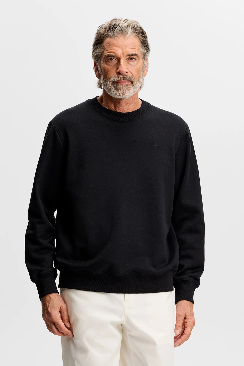 Alpha Supima Cotton Blend Sweatshirt Black