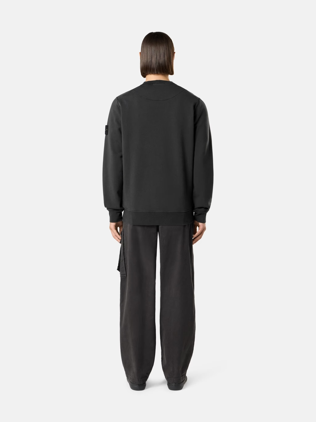 ORGANIC COTTON SWEATSHIRT LEAD GREY