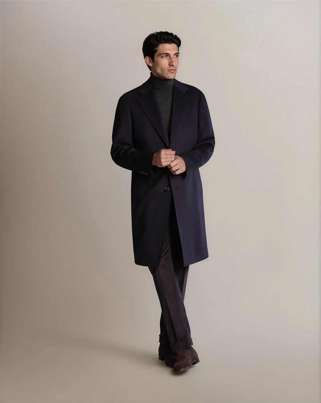 Mod 2 Wool Overcoat Navy