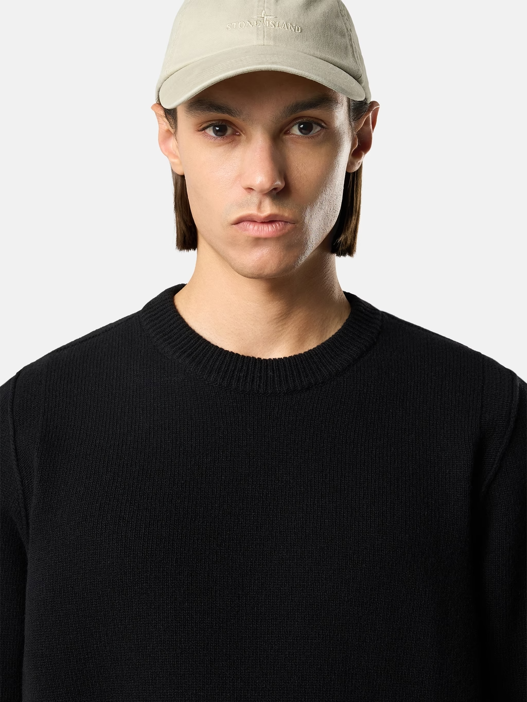 Knitted 7gg Lambswool Sweater Black