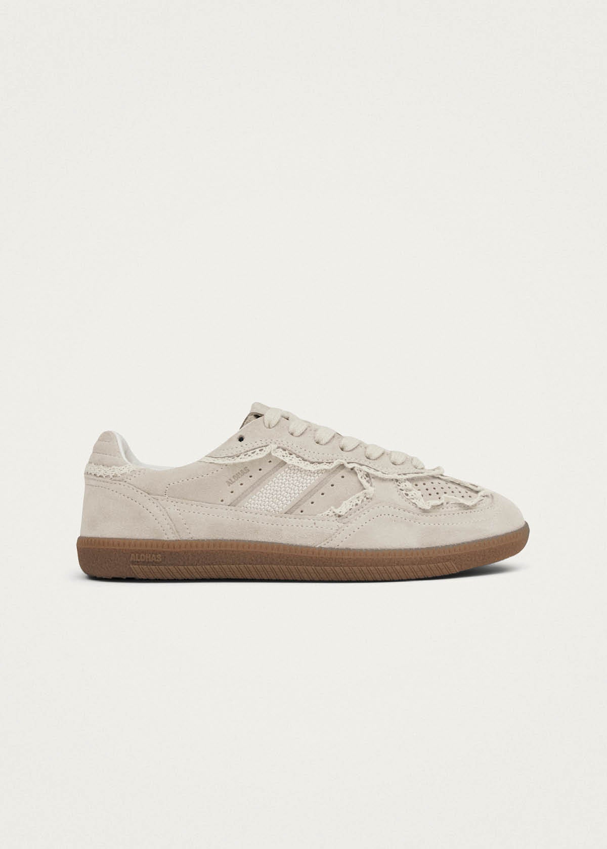 TB.490 Leather Sneakers Crochet Cream