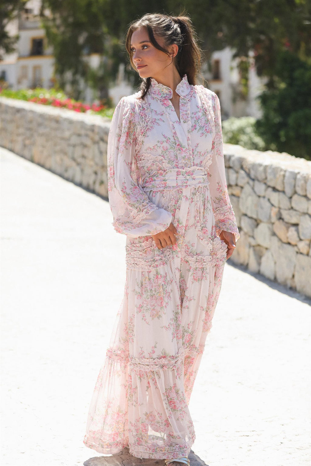 Violetta Viscose Maxi Dress Rosalia