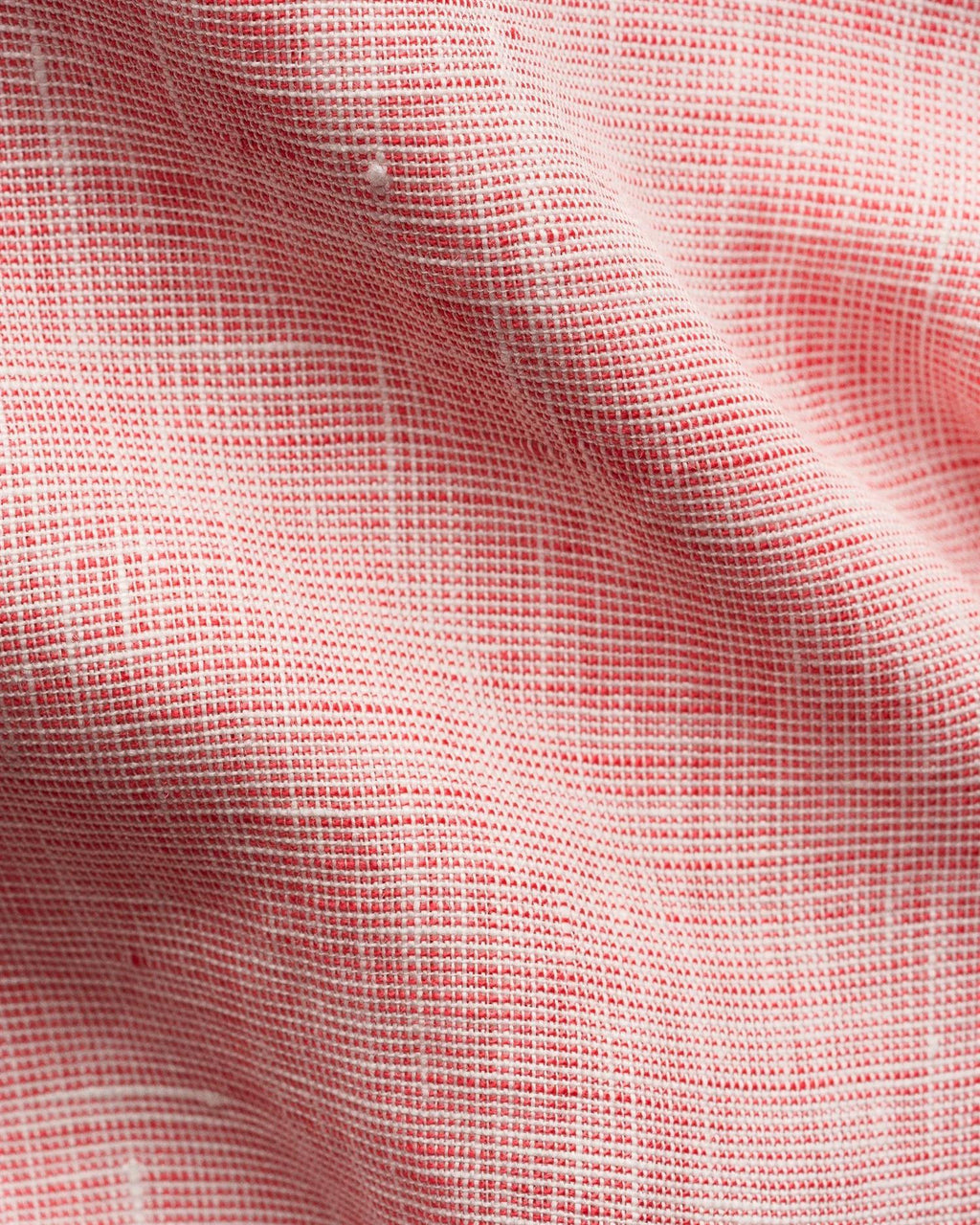 Casual Fit Solid Linen Shirt Red