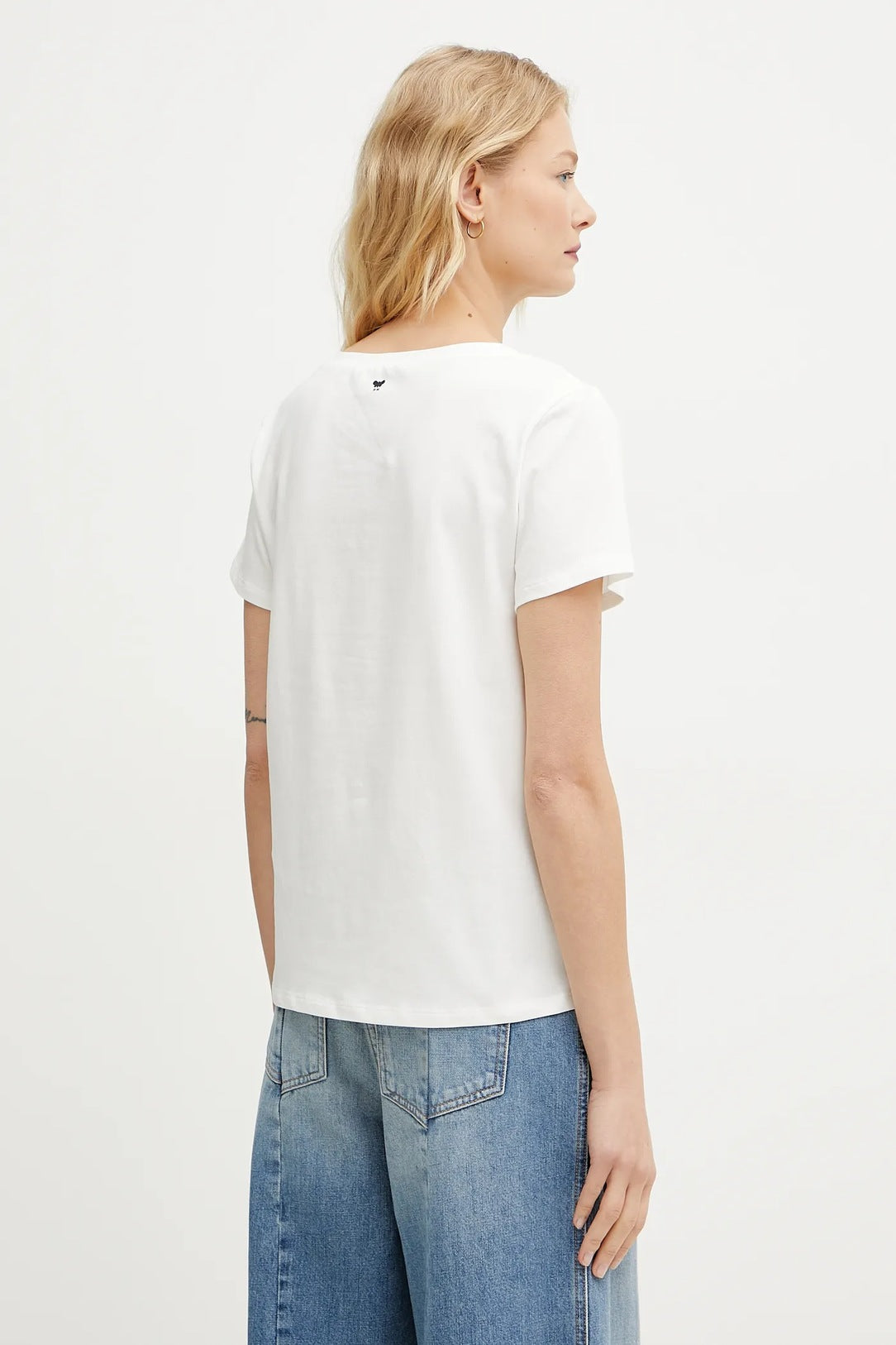 MULTIF Cotton stretch T-shirt White