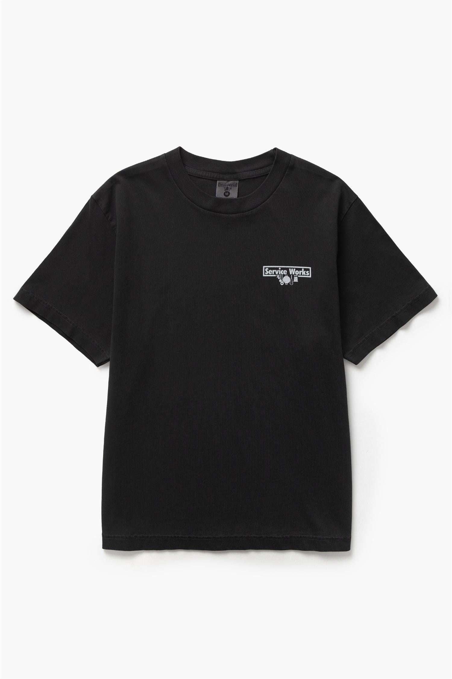 Pigment Dyed Trademark T-shirt Black