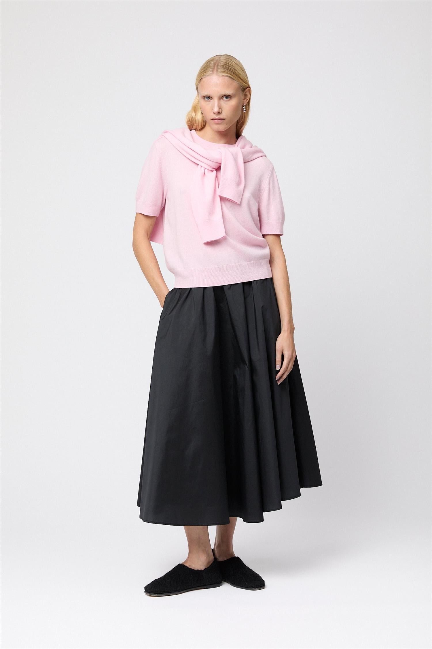 Montauk knitted wool Tee Ballet Pink