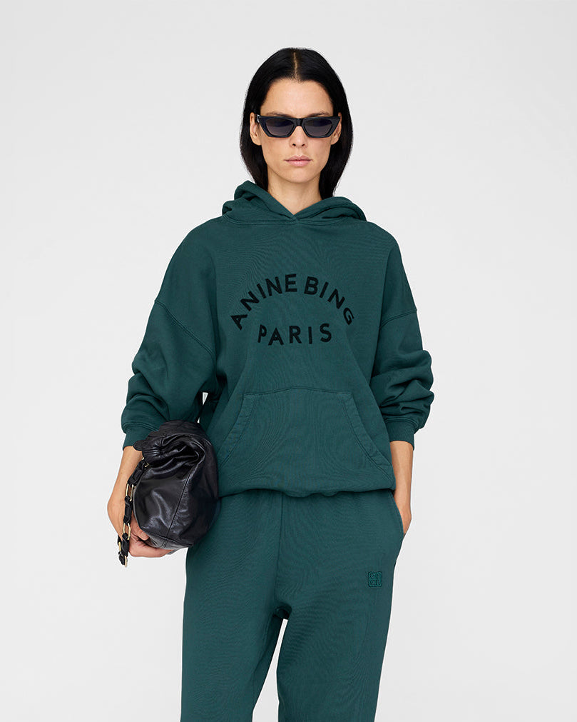 KARTER MONOGRAM SWEATPANTS DARK TEAL