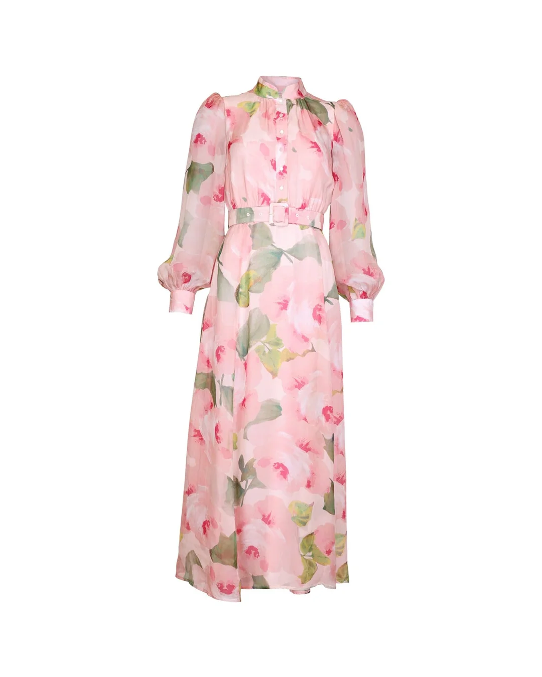 Organza Belt Dress Rosette