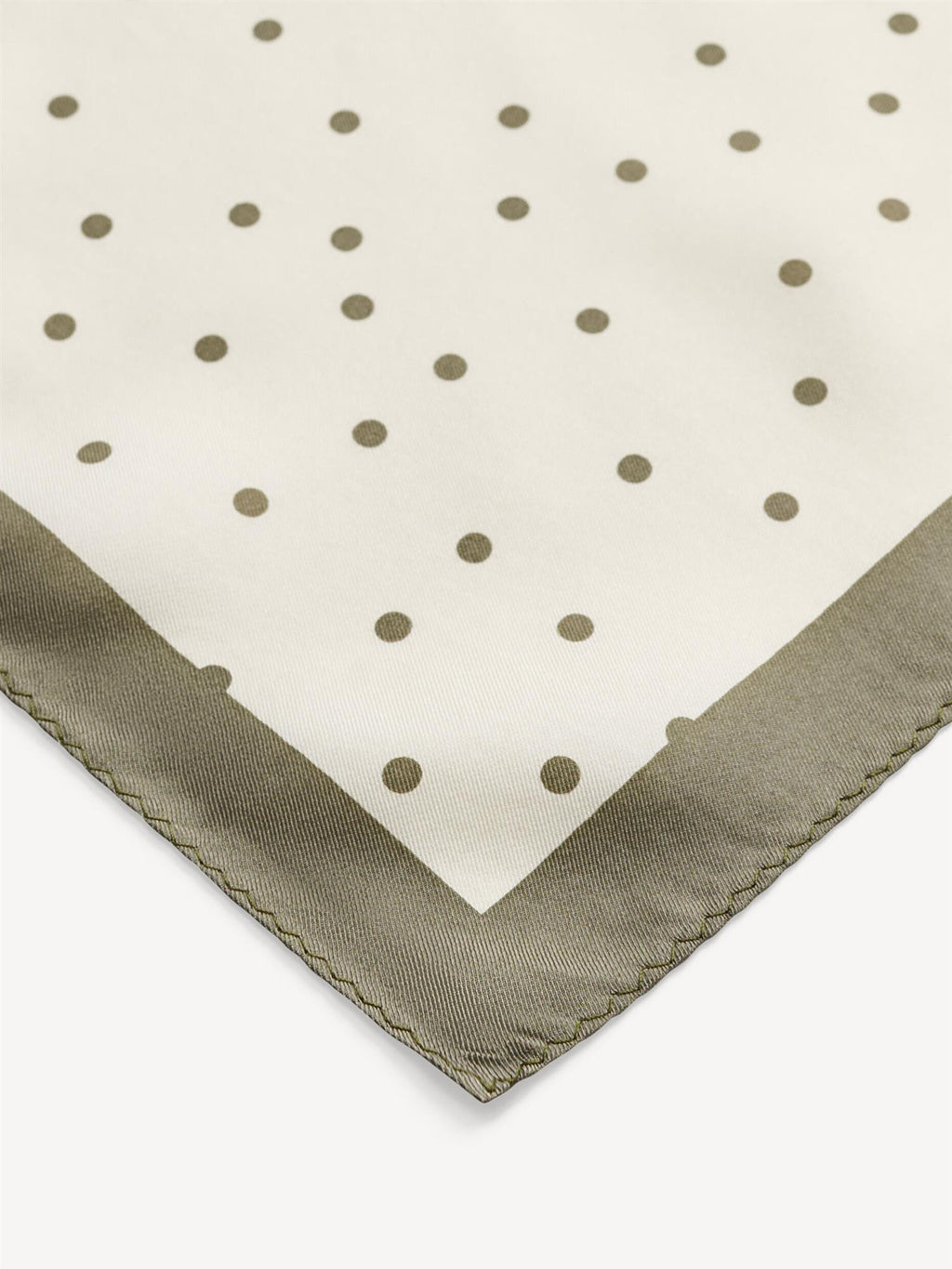 POULAS Silk Scarf DEEP LICHEN GREEN