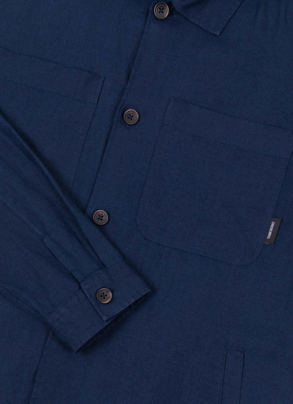 LINEN OVERSHIRT NAVY BLUE
