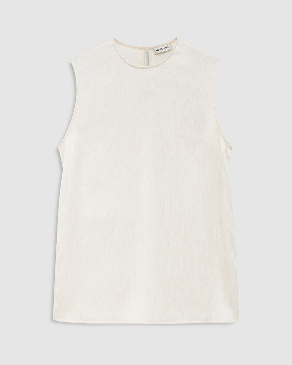 MALIA VISCOSE BLEND TOP CREAM