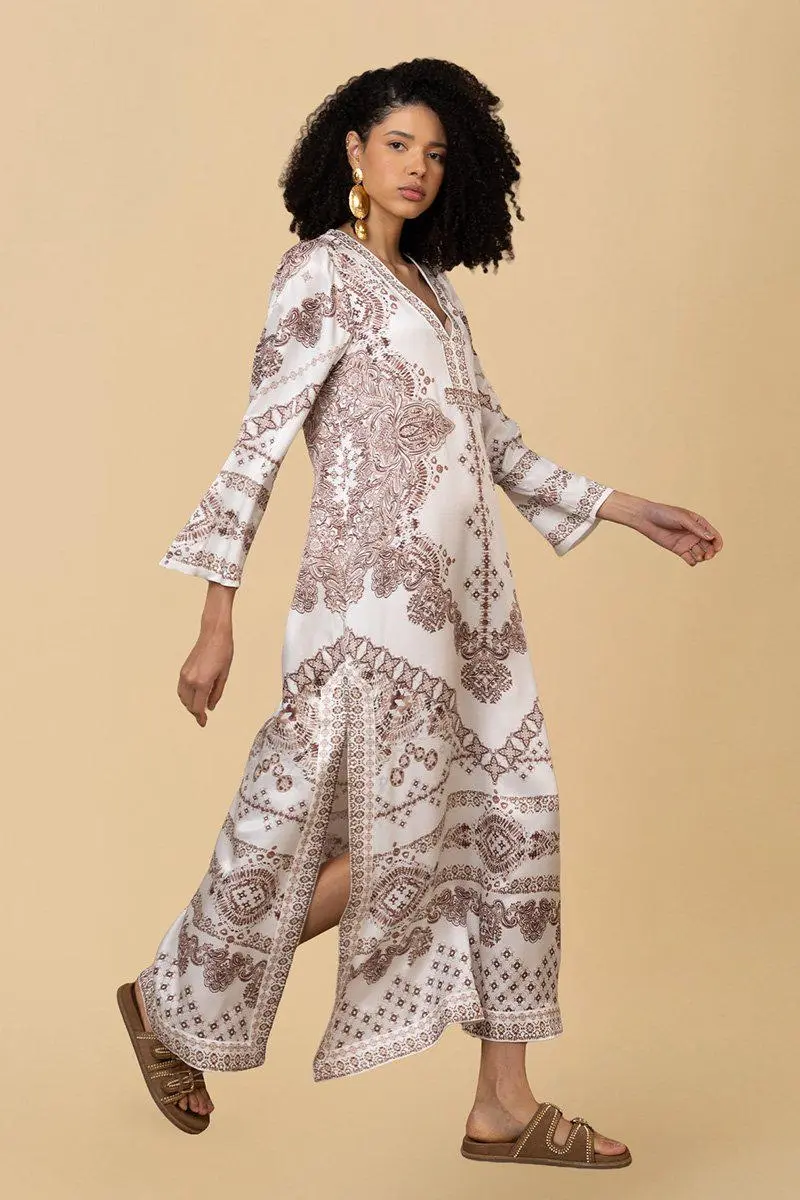 BRIDIE Kaftan Dress IVORY