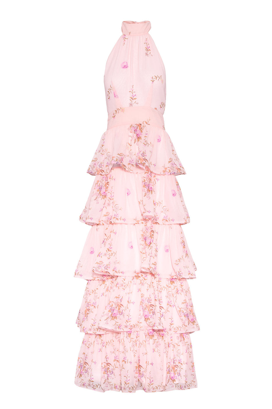 Angeline Maxi Dress Pink Blush Bloom