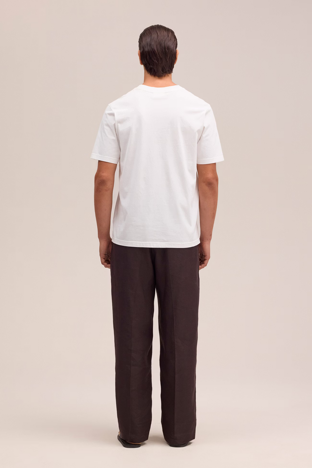 Adam Casual logo Pima T-shirt 3209 WHITE