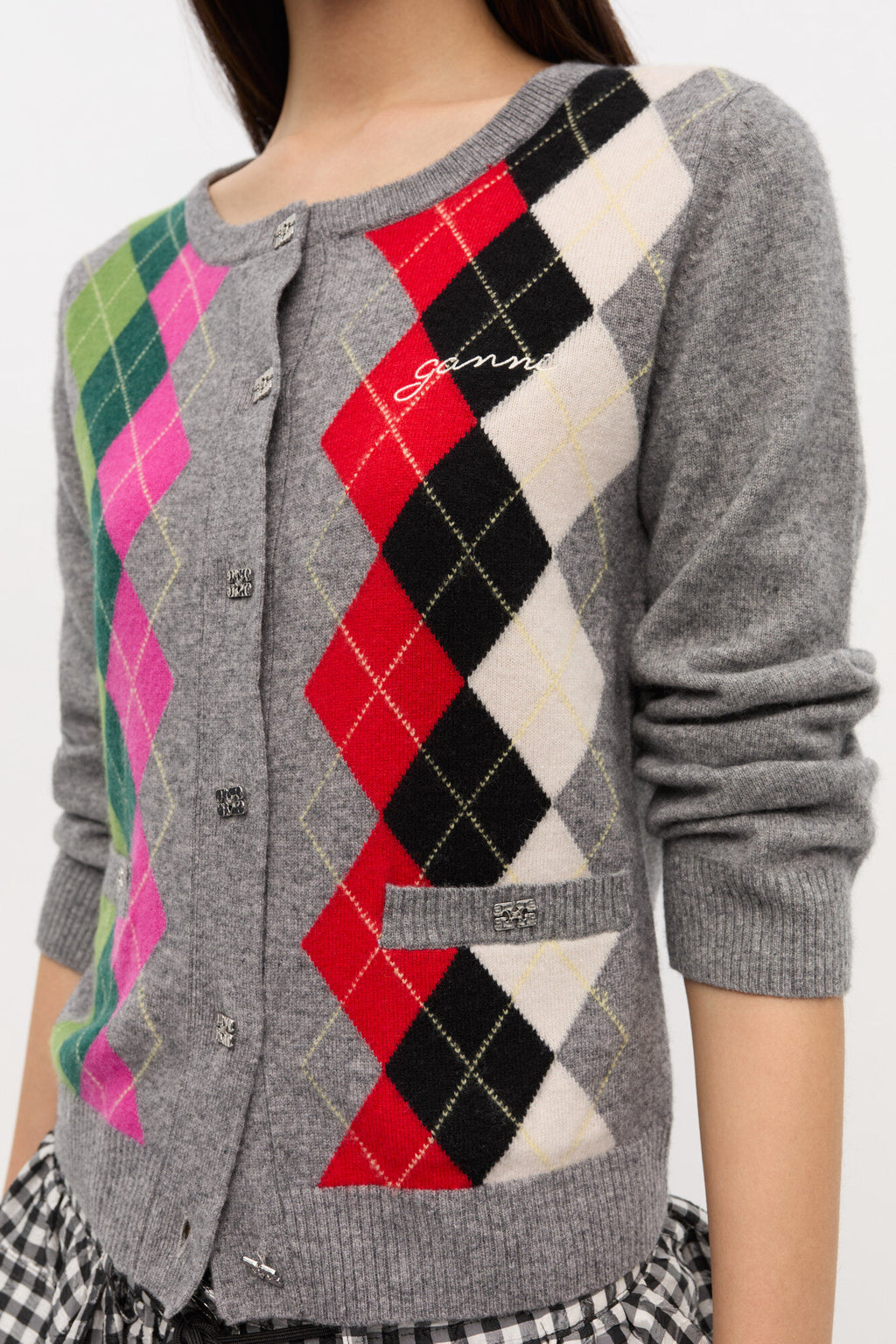 Wool Cashmere Blend Cardigan Paloma Melange