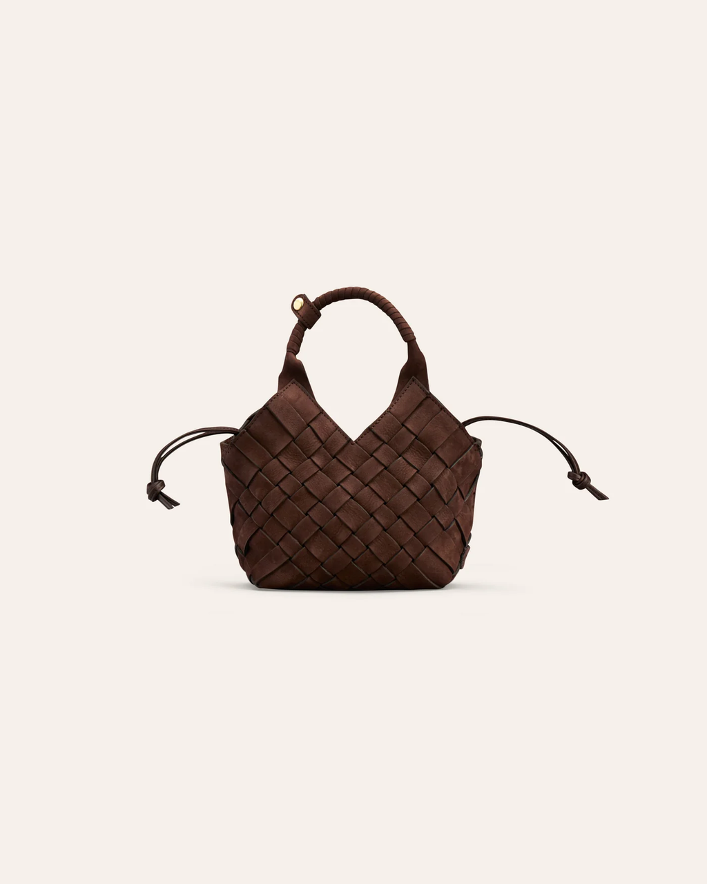 MISU MINI bag Umber Nubuck Gold