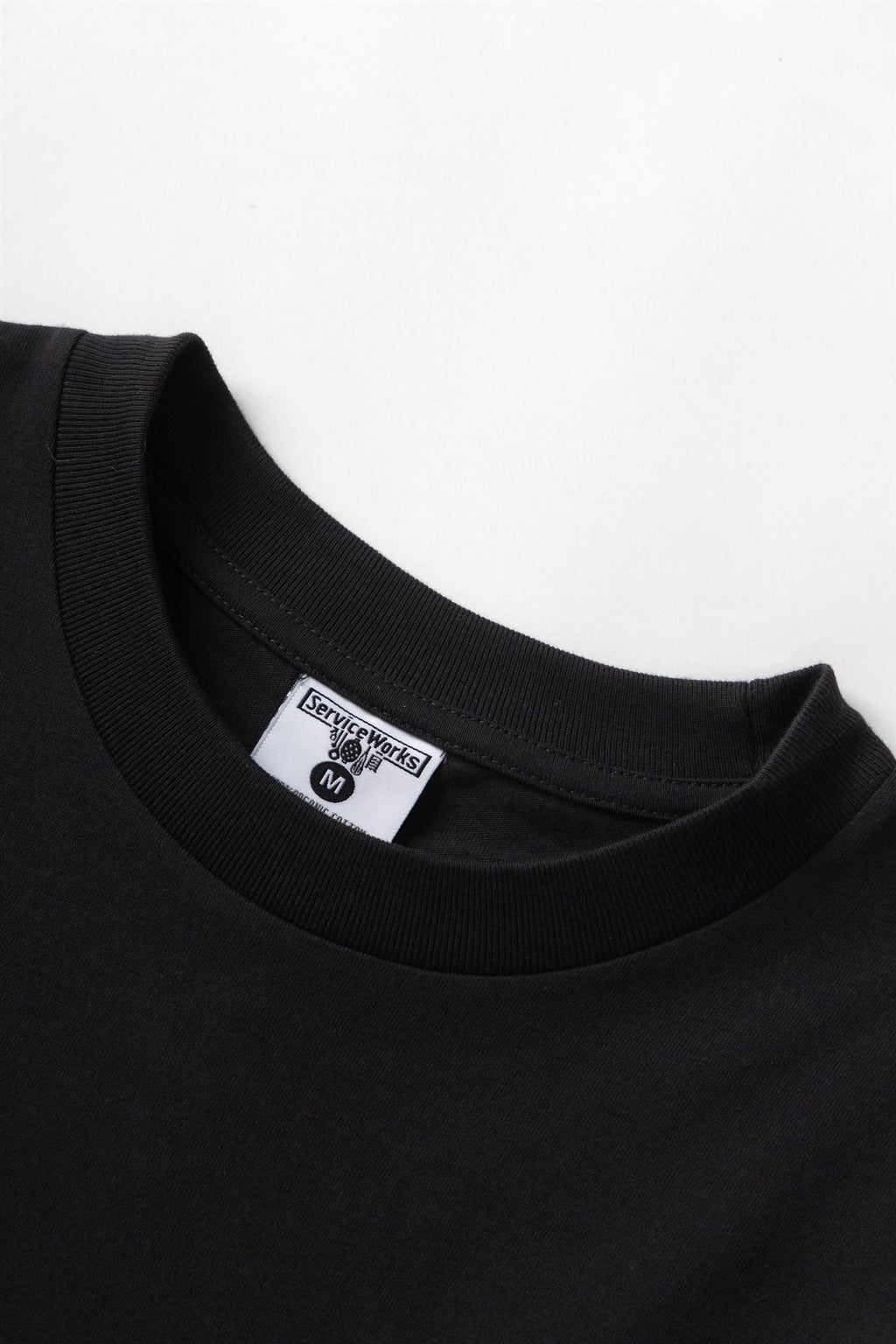 Motel Chest and Back Print T-shirt Black