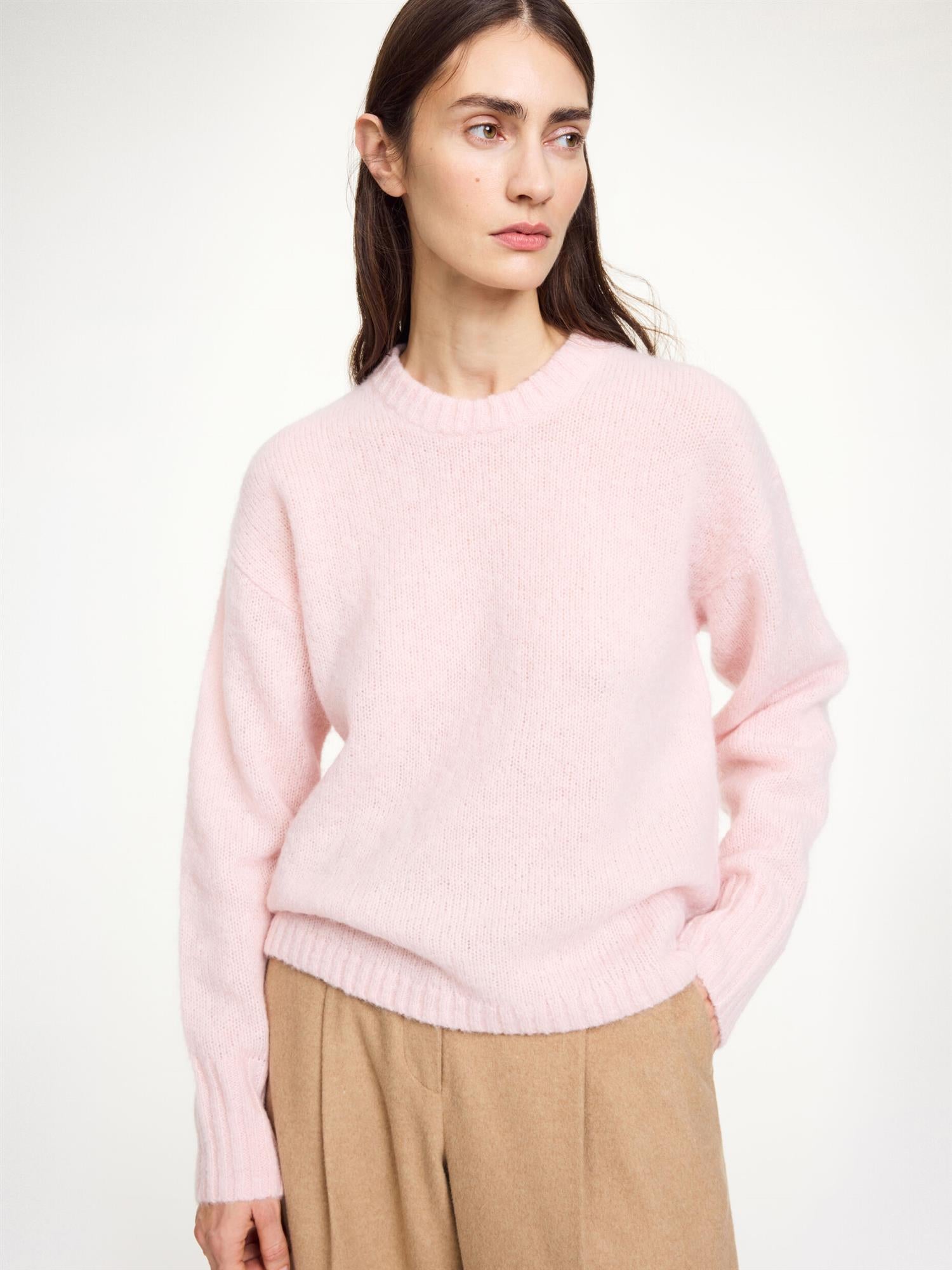 BRIE Wool Mohair Sweater Chalk Pink