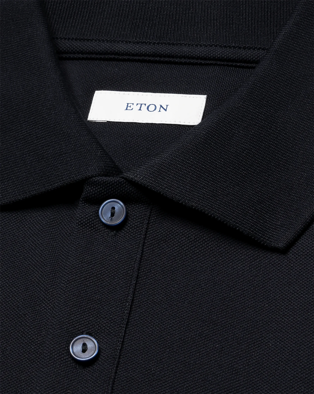 Pima Cotton Pique Polo T-Shirt Navy Blue