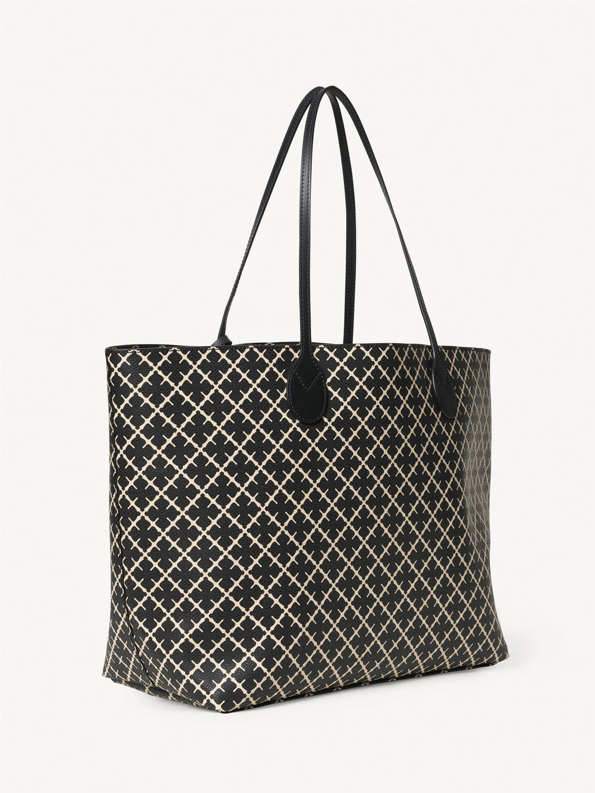 Abi printed tote bag Black