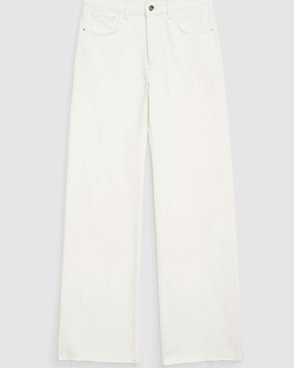 HUGH RELAXED WIDE JEANS IVORY