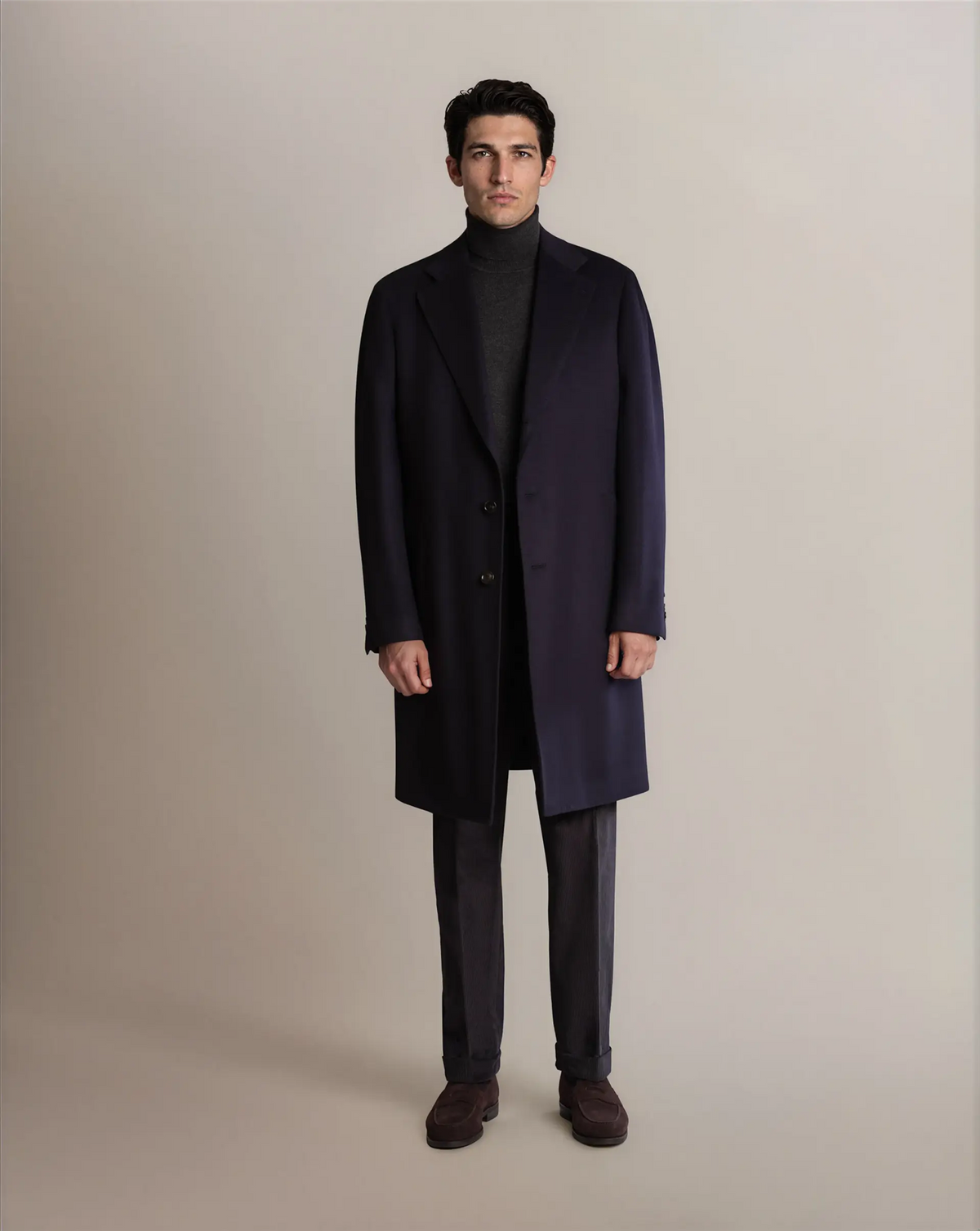 Mod 2 Wool Overcoat Navy