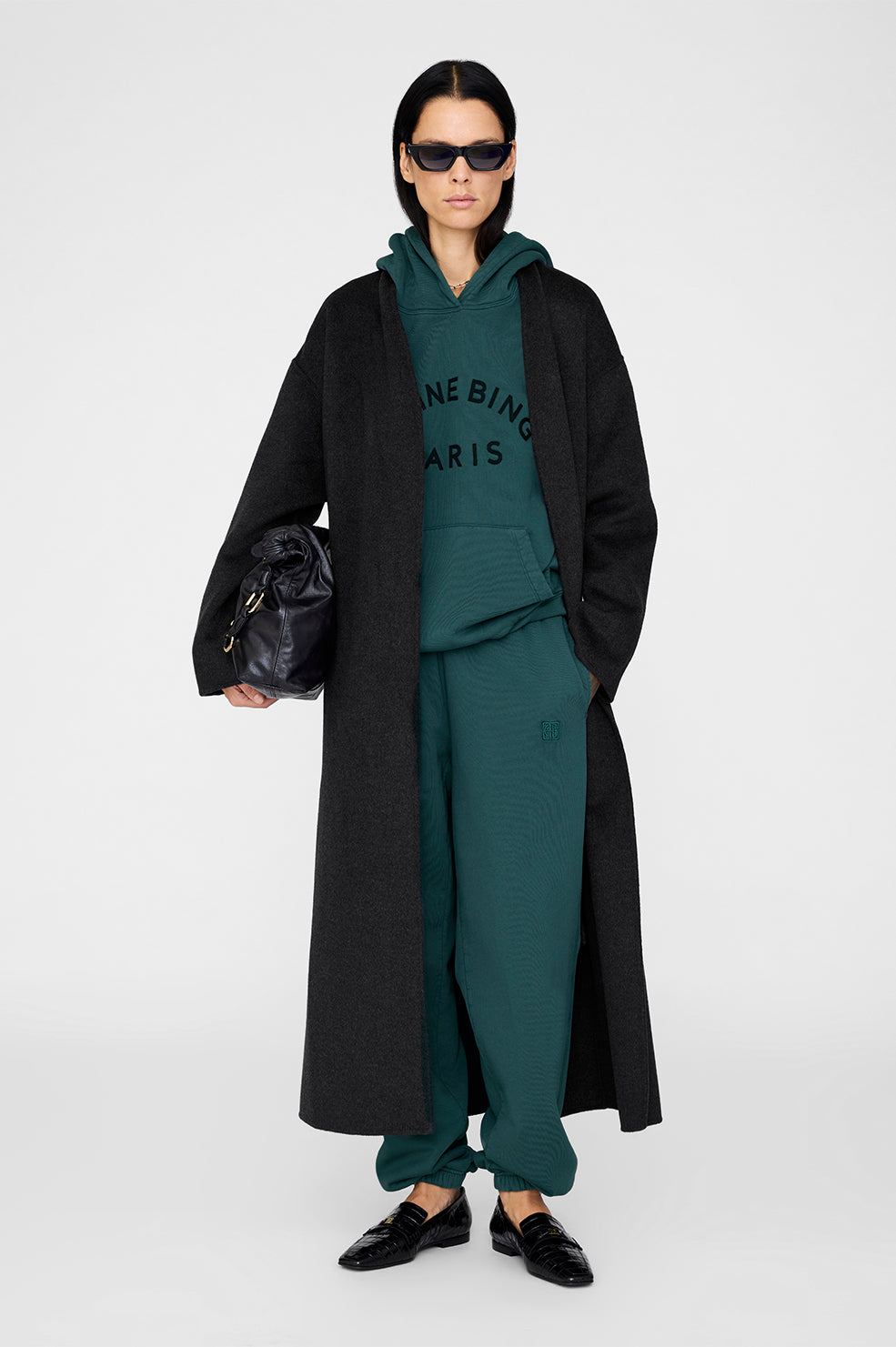 KARTER MONOGRAM SWEATPANTS DARK TEAL