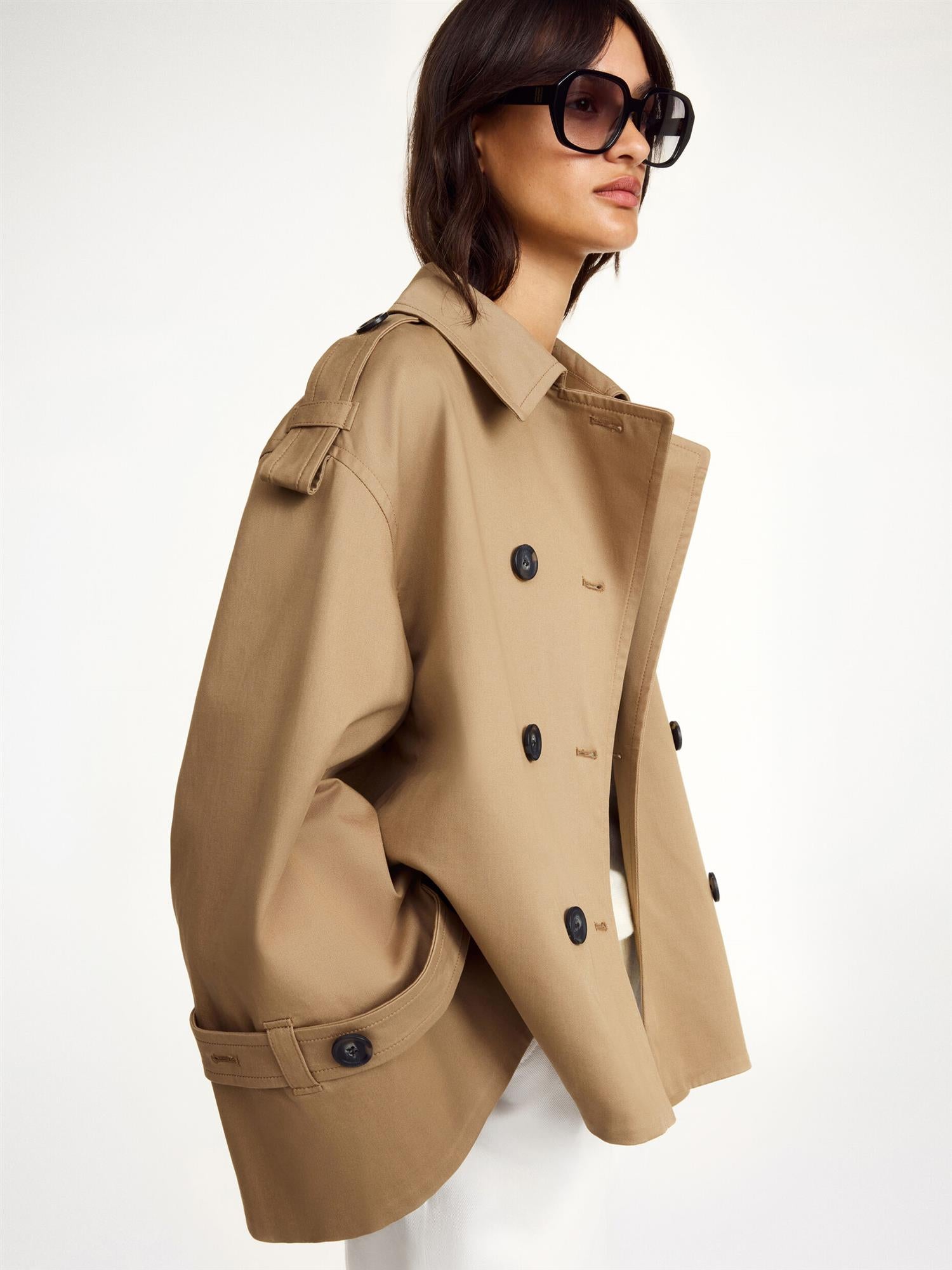 ALISANDRA SHORT TRENCH JACKET Fosil