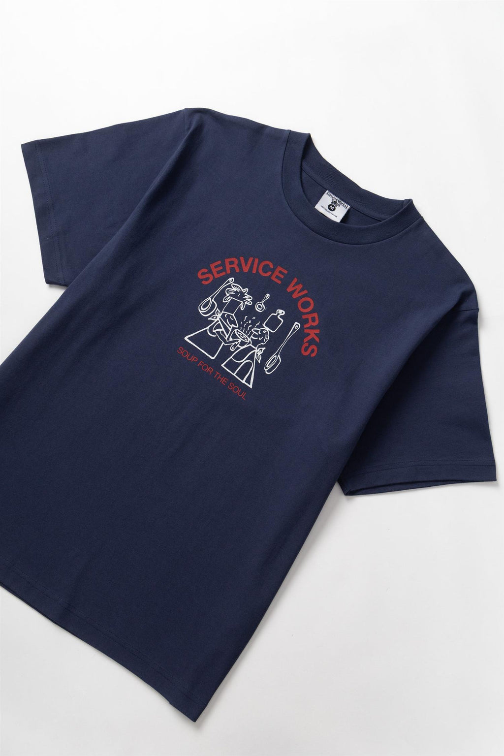 Soup For The Soul Print T-shirt Navy