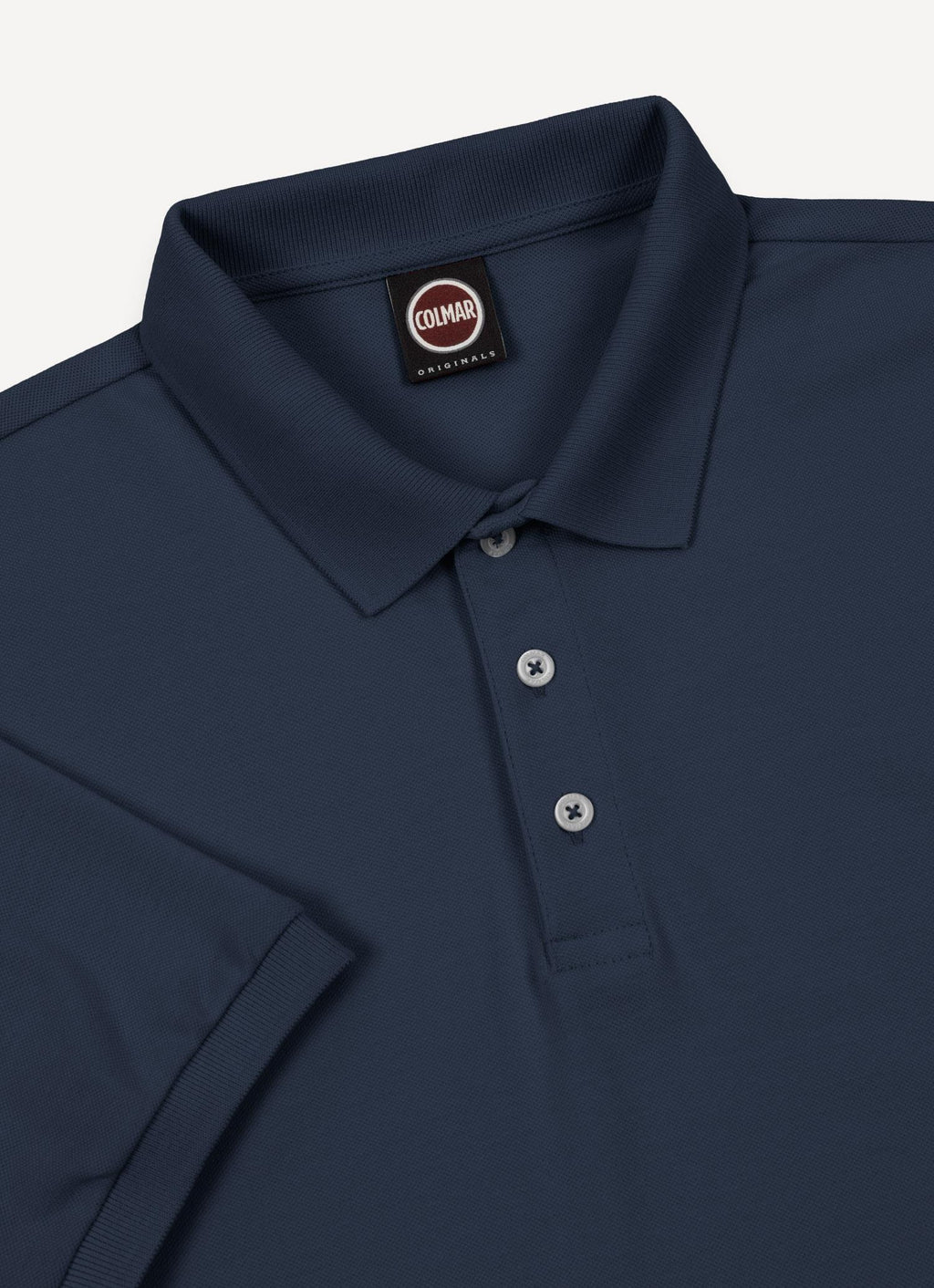 STRETCH Cotton PIQUÉ POLO T-shirt NAVY BLUE