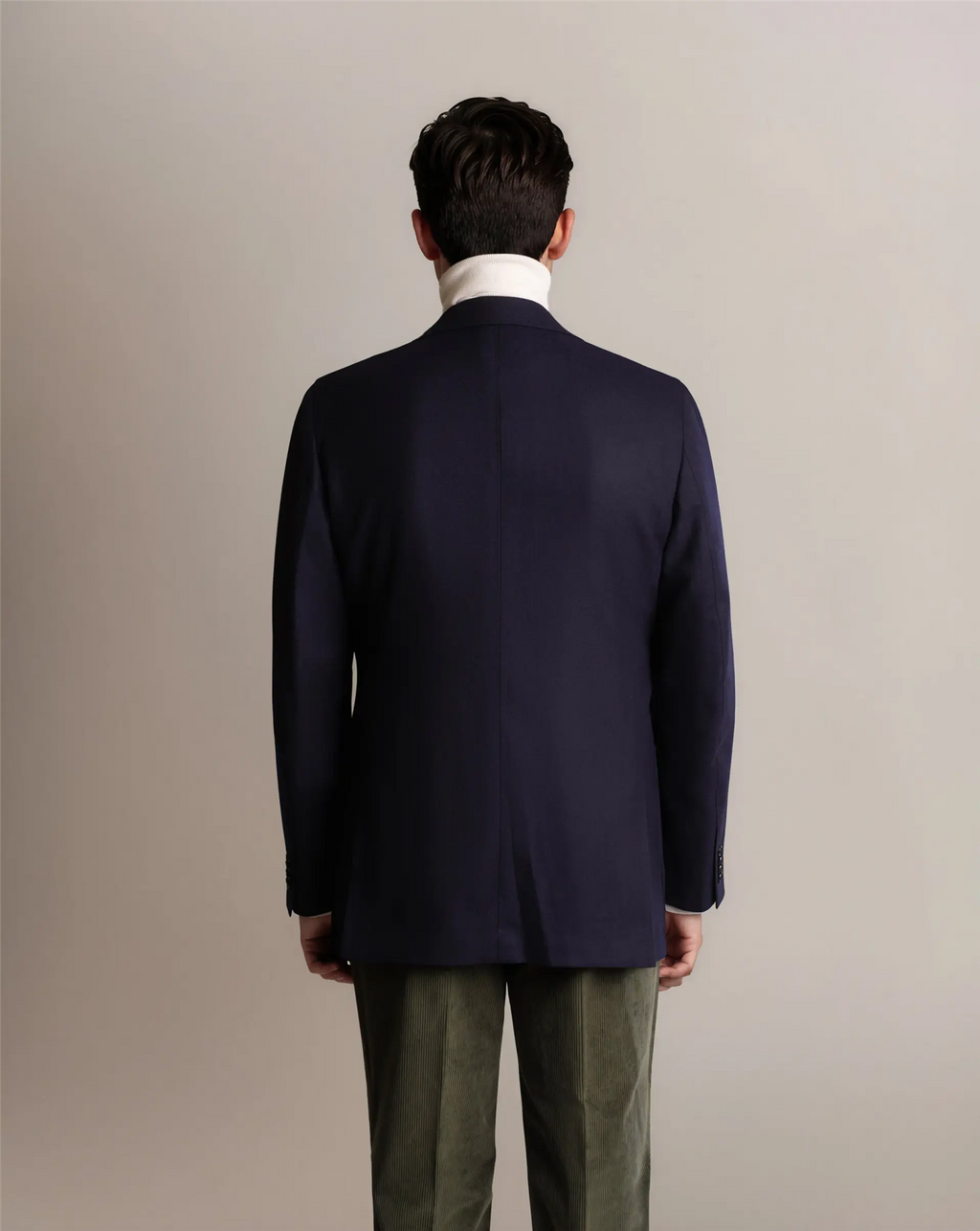 Mod 2 Woollen Hopsack Blazer Navy