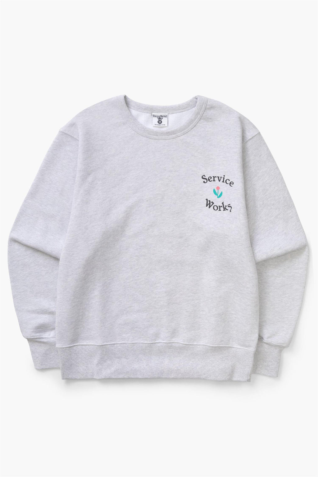 In Bloom Chest Print Sweatshirt Ash