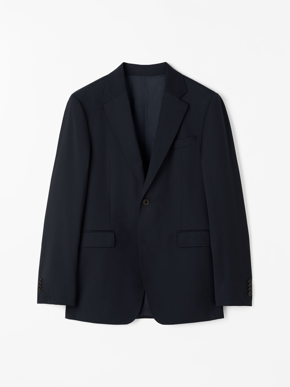 Justins Wool Blend Blazer Navy