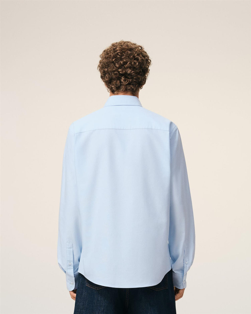 Embroidered AMI DE COEUR OXFORD SHIRT SKY BLUE