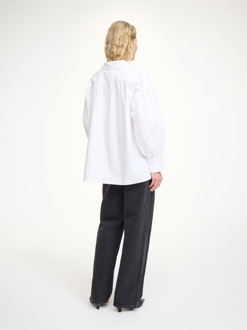 LEONORA Organic Cotton Blouse Pure White