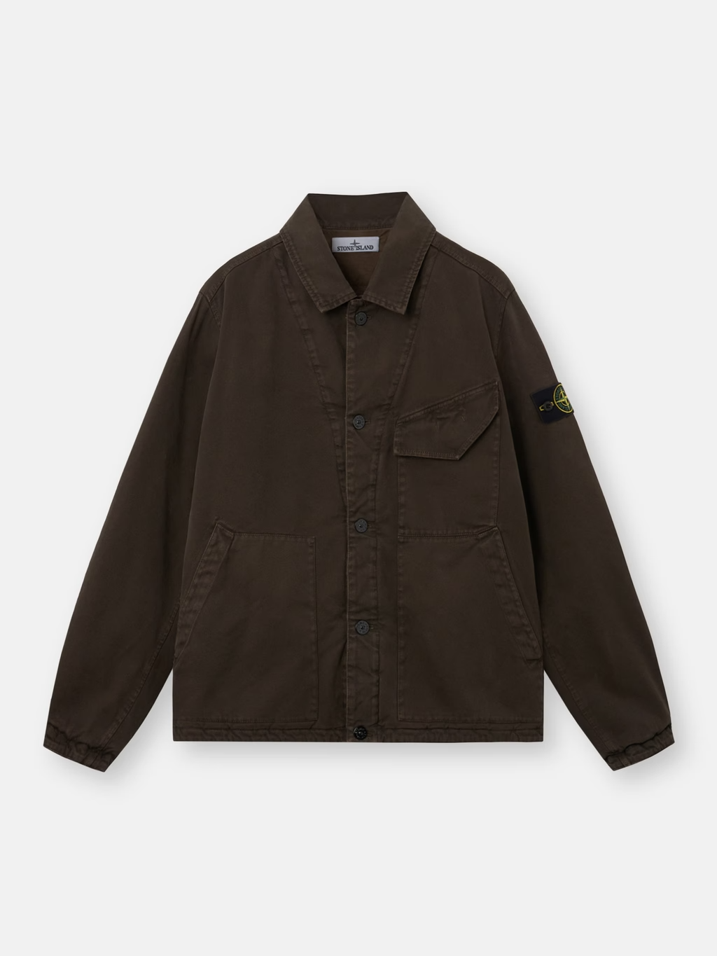 Padded PANAMA COTTON Coach JACKET COAL GREY