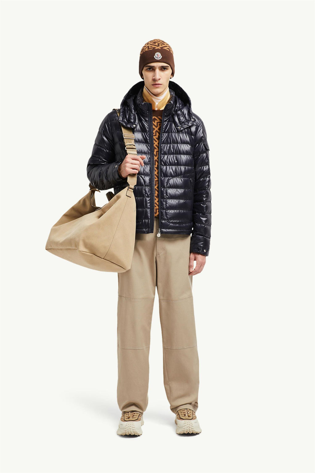Lauros Hooded Down Jacket Navy