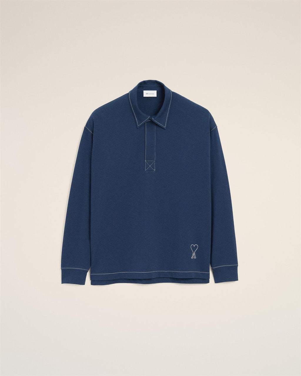 HEAVY COTTON LONG SLEEVES ADC POLO INK